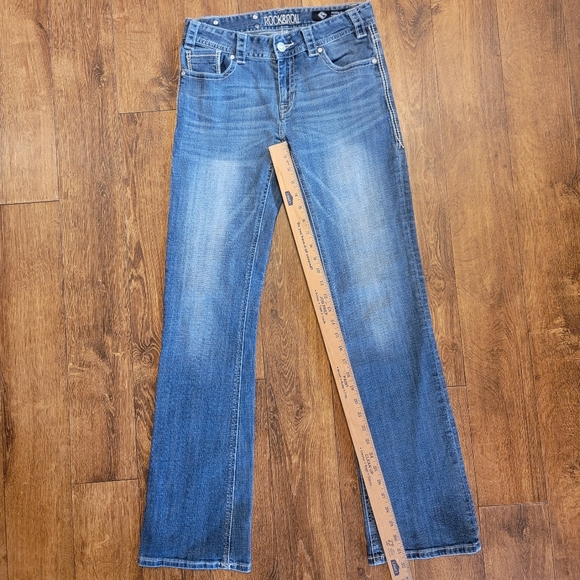 Rock & Roll Denim Denim - Rock & Roll Cowgirl Women's Jeans 28X34 Original Mid Rise Bootcut